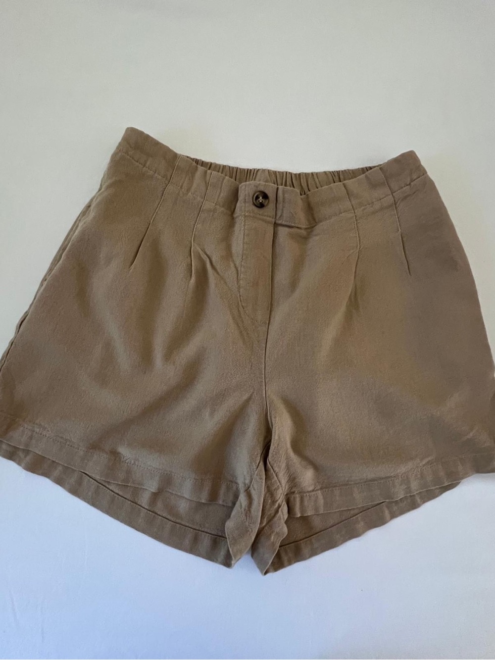 Vero Moda Tailored High-Rise Bermuda Shorts — Brown
